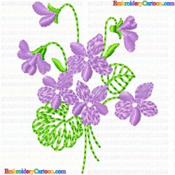 Flowers and Tree 3325 Embroidery Design