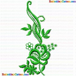 Flowers and Tree 332 Embroidery Design