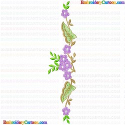 Flowers and Tree 3334 Embroidery Design