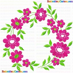 Flowers and Tree 3337 Embroidery Design