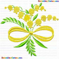 Flowers and Tree 3342 Embroidery Design