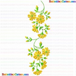 Flowers and Tree 3351 Embroidery Design