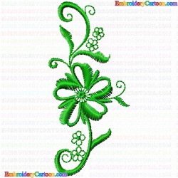 Flowers and Tree 335 Embroidery Design