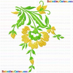 Flowers and Tree 3371 Embroidery Design