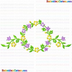 Flowers and Tree 3376 Embroidery Design