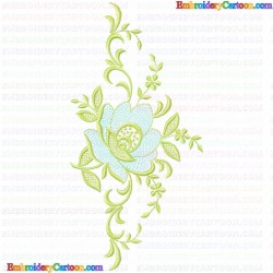 Flowers and Tree 3382 Embroidery Design