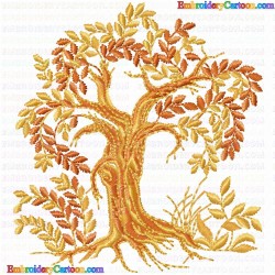 Flowers and Tree 3391 Embroidery Design