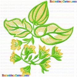 Flowers and Tree 3400 Embroidery Design