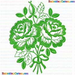 Flowers and Tree 3401 Embroidery Design