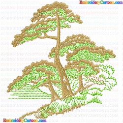 Flowers and Tree 3406 Embroidery Design