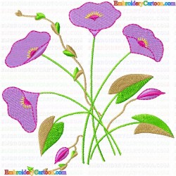 Flowers and Tree 3410 Embroidery Design