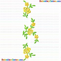 Flowers and Tree 3412 Embroidery Design