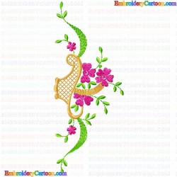 Flowers and Tree 3414 Embroidery Design