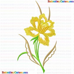 Flowers and Tree 3421 Embroidery Design