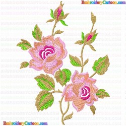 Flowers and Tree 3426 Embroidery Design