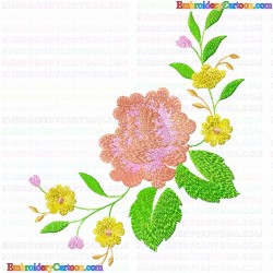 Flowers and Tree 3429 Embroidery Design