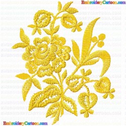 Flowers and Tree 3430 Embroidery Design