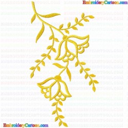 Flowers and Tree 3444 Embroidery Design