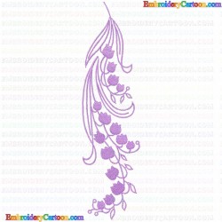 Flowers and Tree 3447 Embroidery Design