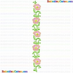 Flowers and Tree 3453 Embroidery Design