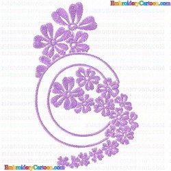 Flowers and Tree 3457 Embroidery Design