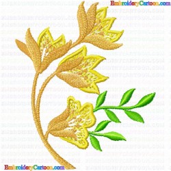 Flowers and Tree 3459 Embroidery Design