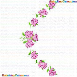 Flowers and Tree 3463 Embroidery Design