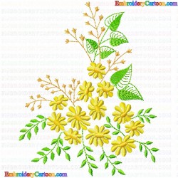 Flowers and Tree 3476 Embroidery Design