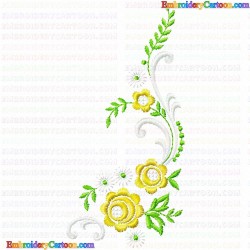 Flowers and Tree 3503 Embroidery Design