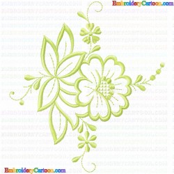 Flowers and Tree 3505 Embroidery Design