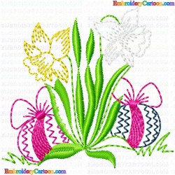 Flowers and Tree 3506 Embroidery Design