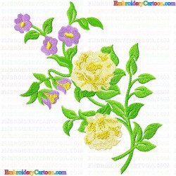 Flowers and Tree 3508 Embroidery Design