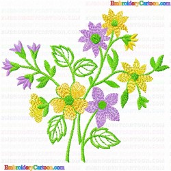 Flowers and Tree 3511 Embroidery Design