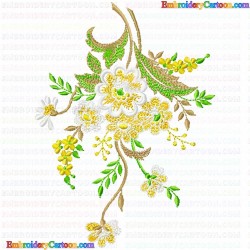 Flowers and Tree 3515 Embroidery Design