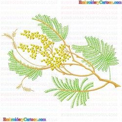 Flowers and Tree 3516 Embroidery Design