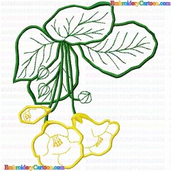 Flowers and Tree 3517 Embroidery Design