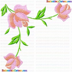 Flowers and Tree 3523 Embroidery Design