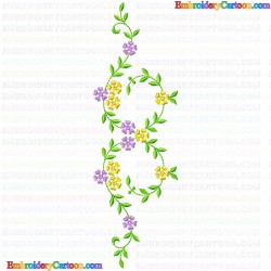 Flowers and Tree 3525 Embroidery Design