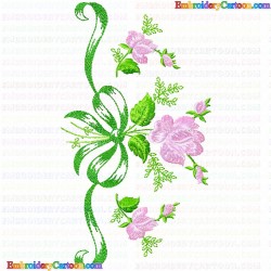 Flowers and Tree 3526 Embroidery Design