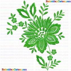 Flowers and Tree 3530 Embroidery Design