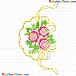 Flowers and Tree 3533 Embroidery Design