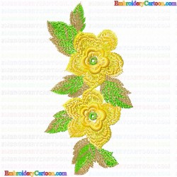 Flowers and Tree 3534 Embroidery Design