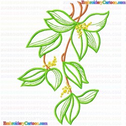 Flowers and Tree 3537 Embroidery Design