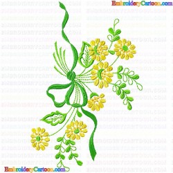 Flowers and Tree 3539 Embroidery Design