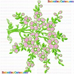 Flowers and Tree 3543 Embroidery Design