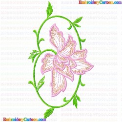 Flowers and Tree 3544 Embroidery Design