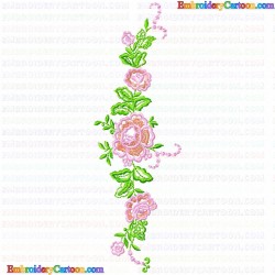 Flowers and Tree 3545 Embroidery Design