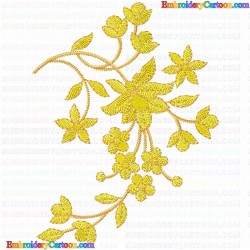 Flowers and Tree 3553 Embroidery Design