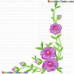 Flowers and Tree 3555 Embroidery Design