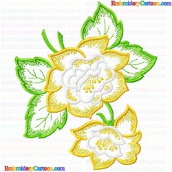 Flowers and Tree 3575 Embroidery Design